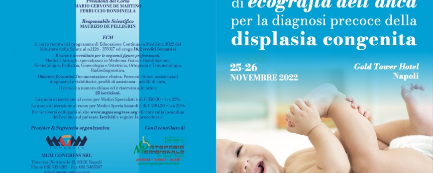 25-26/11/2022: Corso Teorico e Pratico di Ecografia all'Anca