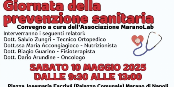 11/05/2025: GIORNATA DELLA PREVENZIONE