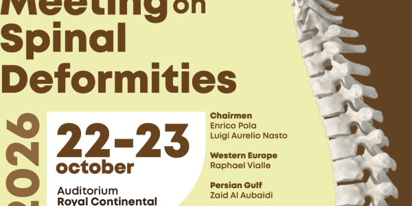 22e23/10/2026: 3rd MEDITERRANEAN MEETING ON SPINAL DEFORMITIES @ Royal Continental
